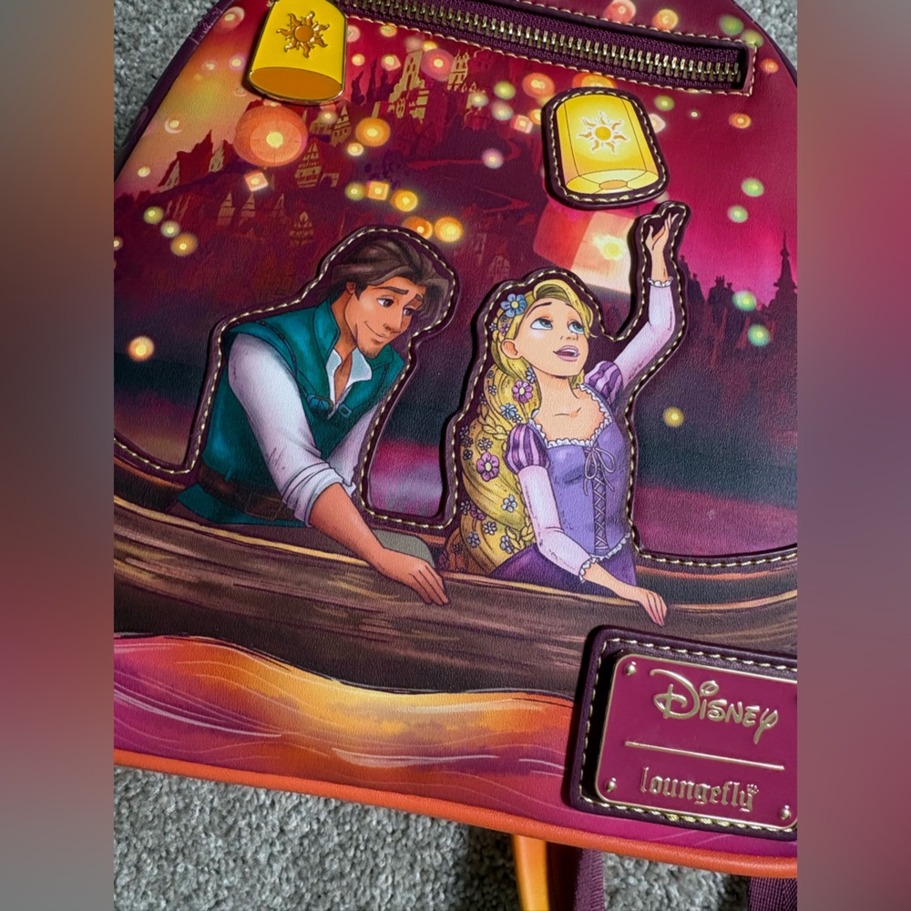 Loungefly Disney Rapunzel Lantern Scene Mini Backpack - Picture 3 of 10